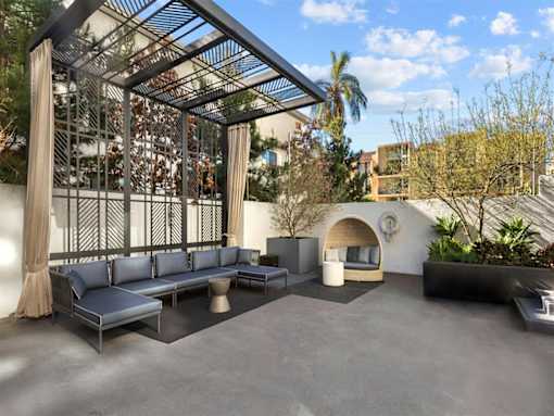 Outdoor Lounge at The View, Los Angeles, CA