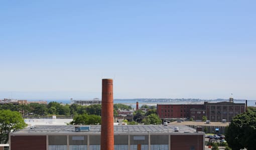 Water views from Saint Mary's Plaza in Lynn, MA