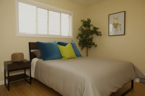 Staged bedroom