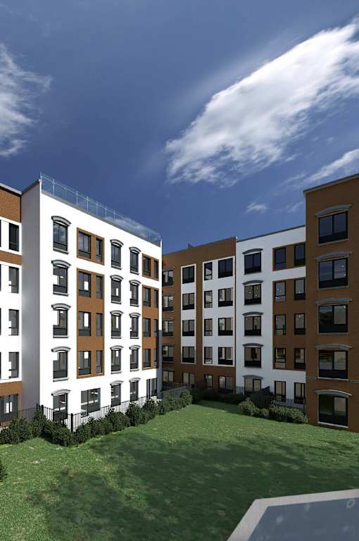 Exterior Rendering Courtyard