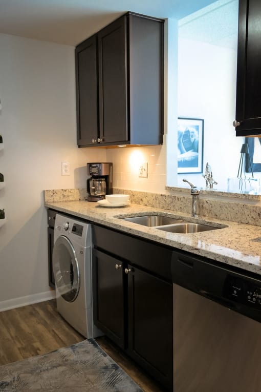 Stainless Steel Sink With Faucet In Kitchen at Gramercy on Garfield, Cincinnati, OH