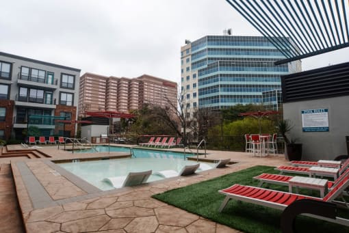 apartments near red river district sparkling pool