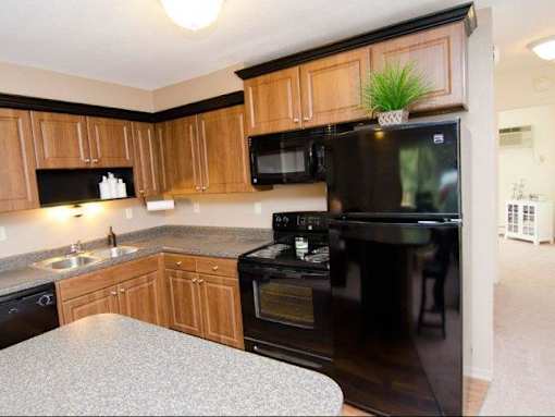 Gourmet kitchen in Okemos Village Apartments in Okemos, MI