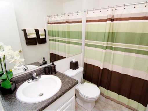 Bathroom in Okemos Village Apartments in Okemos, MI