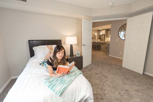 Spacious Bedroom Pine Lane Estates Apartments in Lansing Michigan