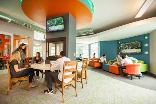 Resident clubhouse  at Abbott Pointe Apartments in East Lansing, MI near Michigan State University