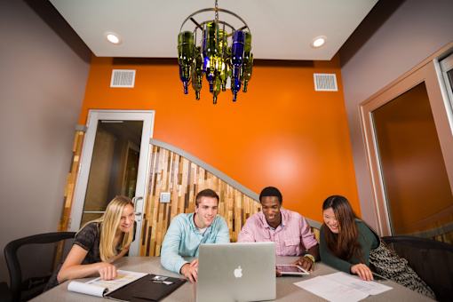 Study room  at Abbott Pointe Apartments in East Lansing, MI near Michigan State University