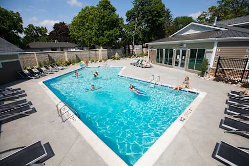 Pool  at Abbott Pointe Apartments in East Lansing, MI near Michigan State University