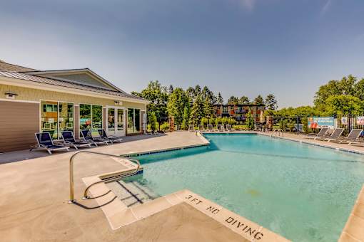 Pool  at Abbott Pointe Apartments in East Lansing, MI near Michigan State University