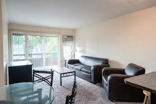 Spacious Living room in East Lansing Apartments near Michigan State University | Americana Apartments