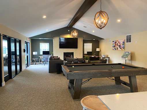 Clubhouse at Arbor Glen Apartments in East Lansing, MI near Michigan State University.