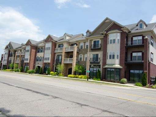 Exterior at the Hamptons Apartments near Michigan State University