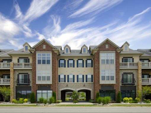 Exterior at the Hamptons Apartments near Michigan State University