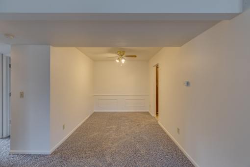 Spacious Living room in East Lansing Apartments near Michigan State University | The Pines