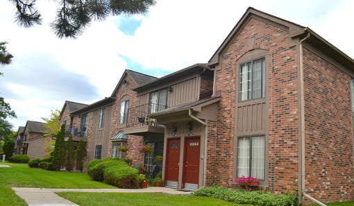 Exterior brick at Pilgrim Village - Canton, MI, Canton