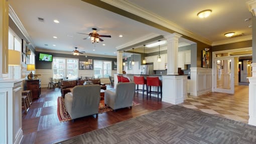 Resident Clubhouse at The Heritage at Arlington Apartment Homes, Greenville, North Carolina