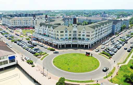 Drone View at Pier Village Apartments, New Jersey