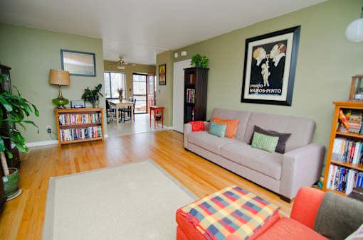 Wood Floors in Living Room