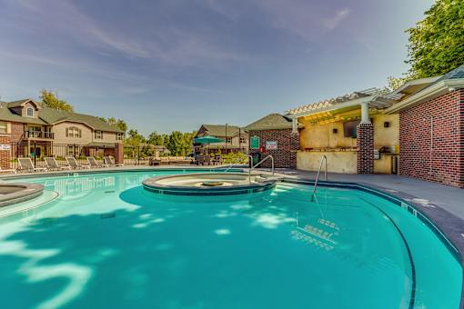 One of two pools at Aspen Lakes Estates