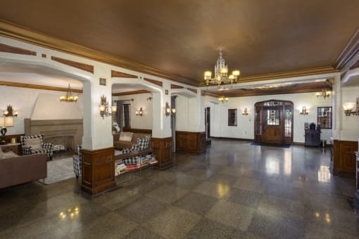 Lobby Lounge at Malloy Apartment Homes, Seattle, Washington