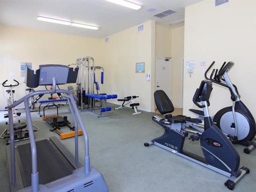 Fitness center equipment