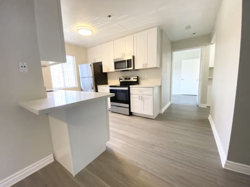 view of kitchen from the entrance