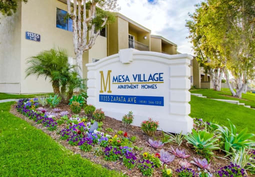 Mesa Village Apartments Exterior Front Sign