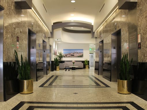 Beautiful Marble Lobby at Residences At 1717, Cleveland, OH, 44114