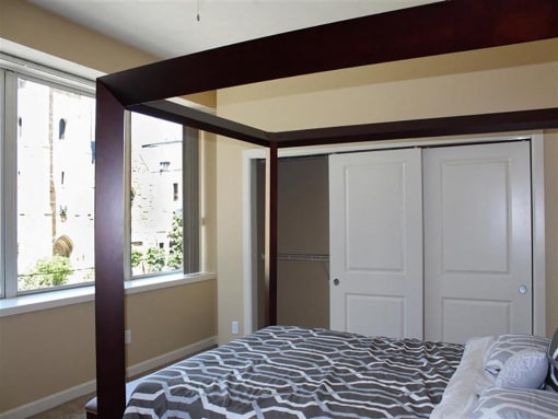 Comfortable Bedroom With Closet at Residences At 1717, Cleveland, OH