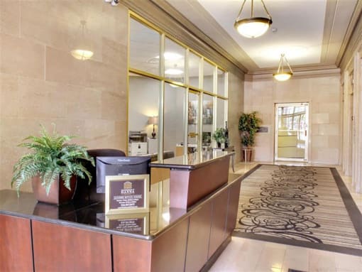 Inviting Reception Area at The Residences At Hanna Apartments, Cleveland, 44115