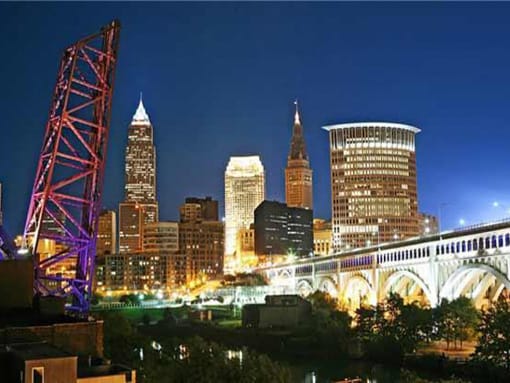 Elegant City View at The Residences At Hanna Apartments, Cleveland, OH, 44115