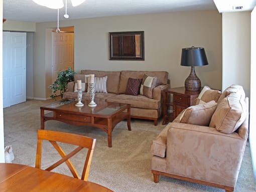 Model Living Room at Willoughby Hills Towers, Willoughby Hills, OH, 44092