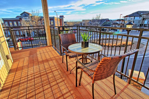 Private Covered Patios and Balconies at Apartments Near Frederick CO