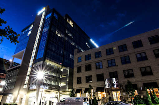 Night Time View of Arena Place Apartments