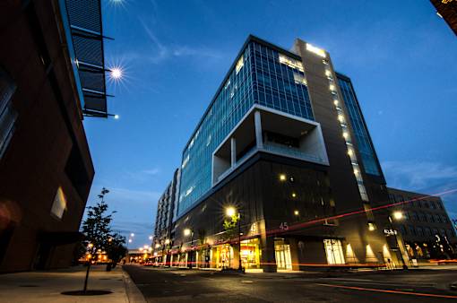 Exterior of Arena District Luxury Apartments