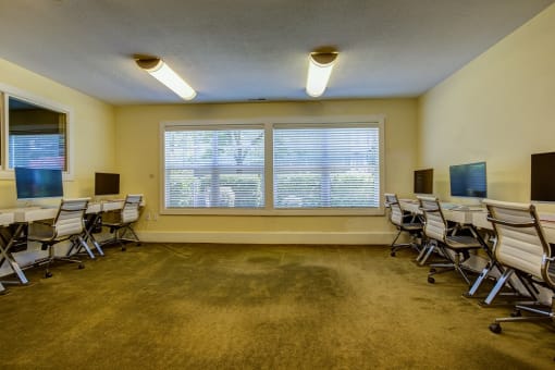 Business Center with High Speed Internet, at Commons at Timber Creek Apartments, Portland, 97229