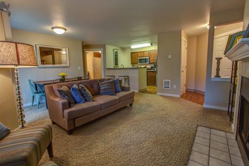 Living Rom Sofa at Commons at Avalon Park Apartments, Oregon, 97224