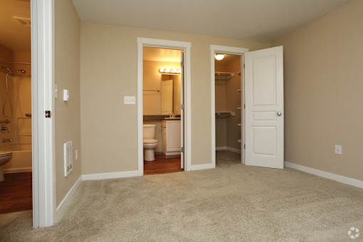 Bedroom area at Commons at Creekside Apartments, Hillsboro, OR