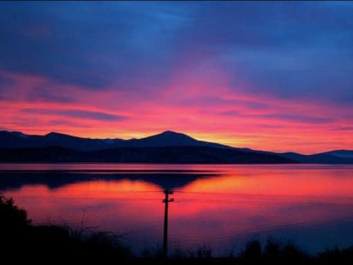 Evening lake view at CRESTVIEW COMMONS LP, Klamath Falls, Oregon
