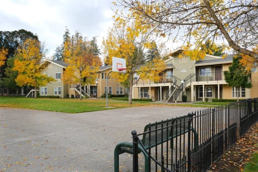 Basketball Court at Redwood Commons Apartments, McMinnville, Oregon