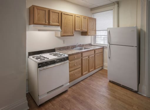 Amazing kitchens with modern appliances at Willett Apartments, Albany
