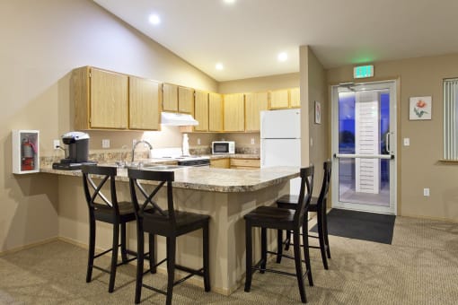 Westridge Apartments for rent in Clarkston, WA kitchen and dining room furniture