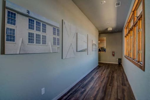 Clubhouse Hallway at Aviator at Brooks, San Antonio