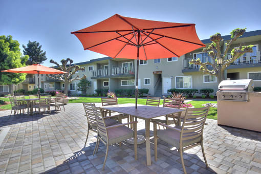 Apartment courtyard
