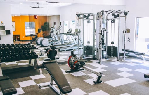 fitness center in 78758 apartment near the domain