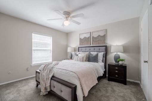 Spacious bedroom  at Forest Gardens, Dallas, TX, 75243