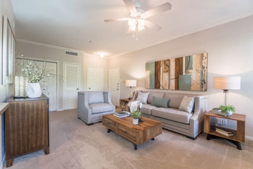 Modern Living Room  at Vista Springs, Lewisville