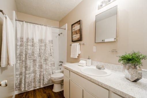 Large vanity in bathroom  at Eastwood, Tyler, 75701