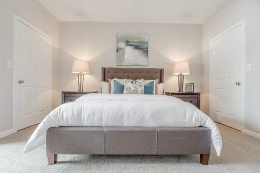 Spacious bedroom with walk-in closet  at Edgewater, Lewisville
