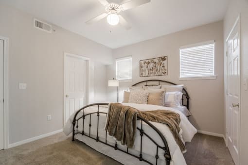 2 inch blinds and ceiling fan  at Edgewood Village, Lewisville, TX, 75067